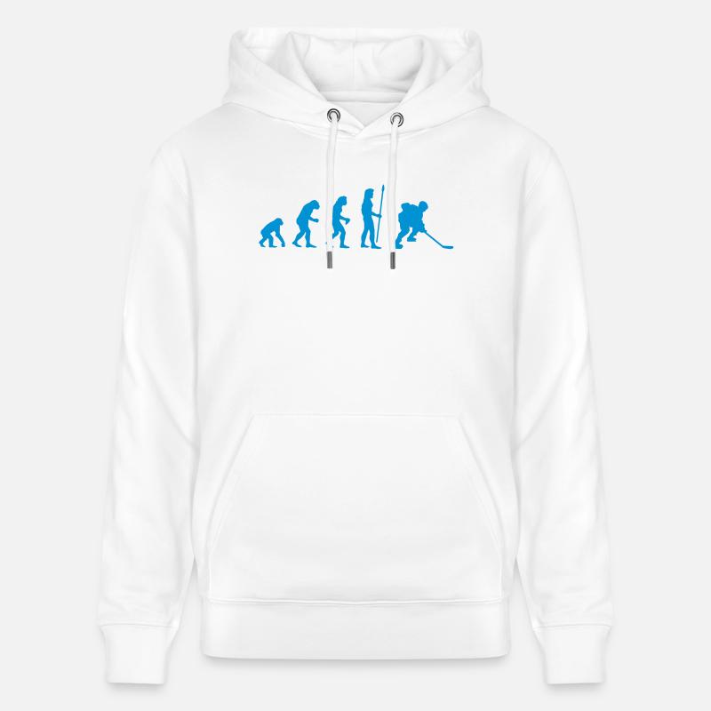 evolution_icehockey1 - Sweat à capuche bio CRUISER Stanley/Stella Unisexe - blanc
