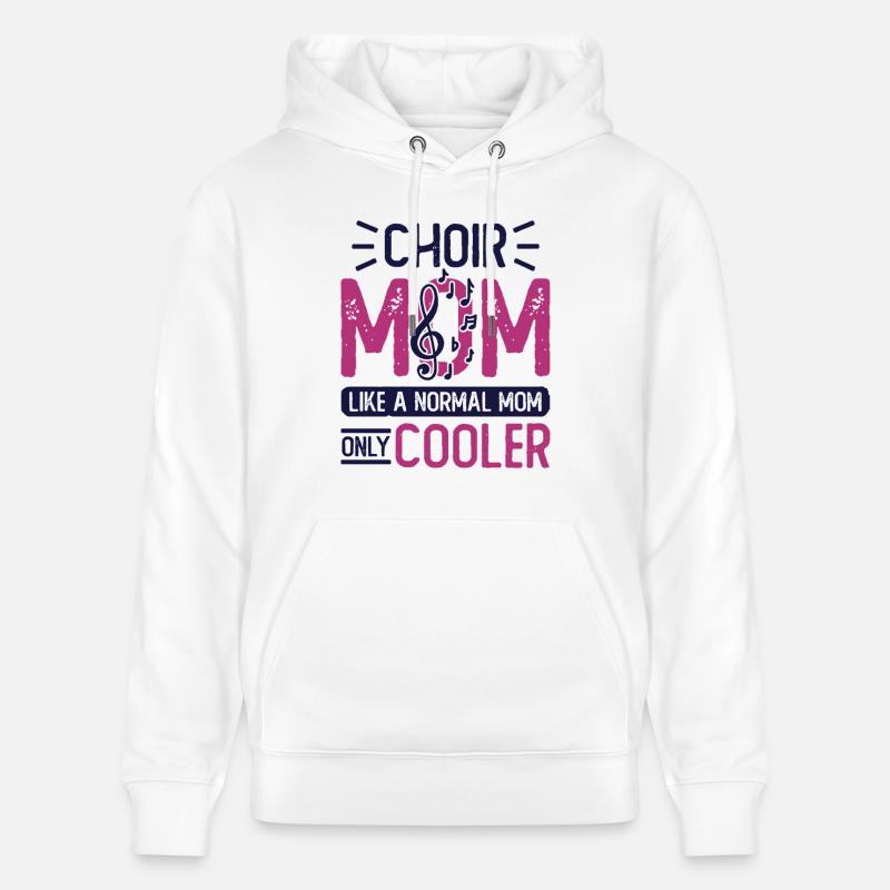 Conception de la chorale de l’église de maman la plus cool - Sweat à capuche bio CRUISER Stanley/Stella Unisexe - blanc