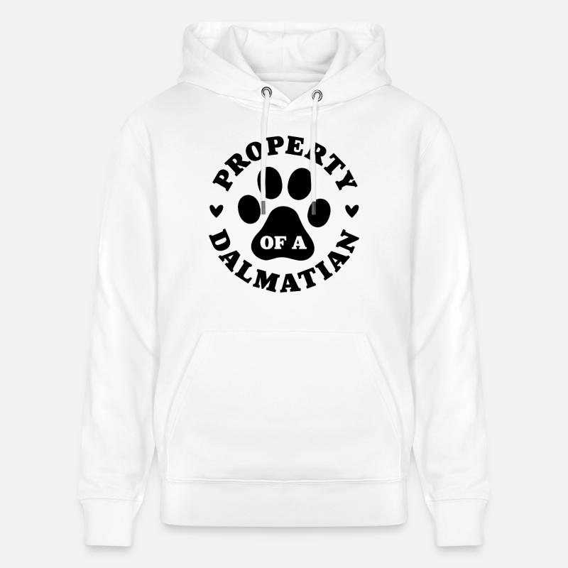 Eigentum eines Dalmatiners - Stanley/Stella Unisex Bio-Hoodie CRUISER  - Weiß