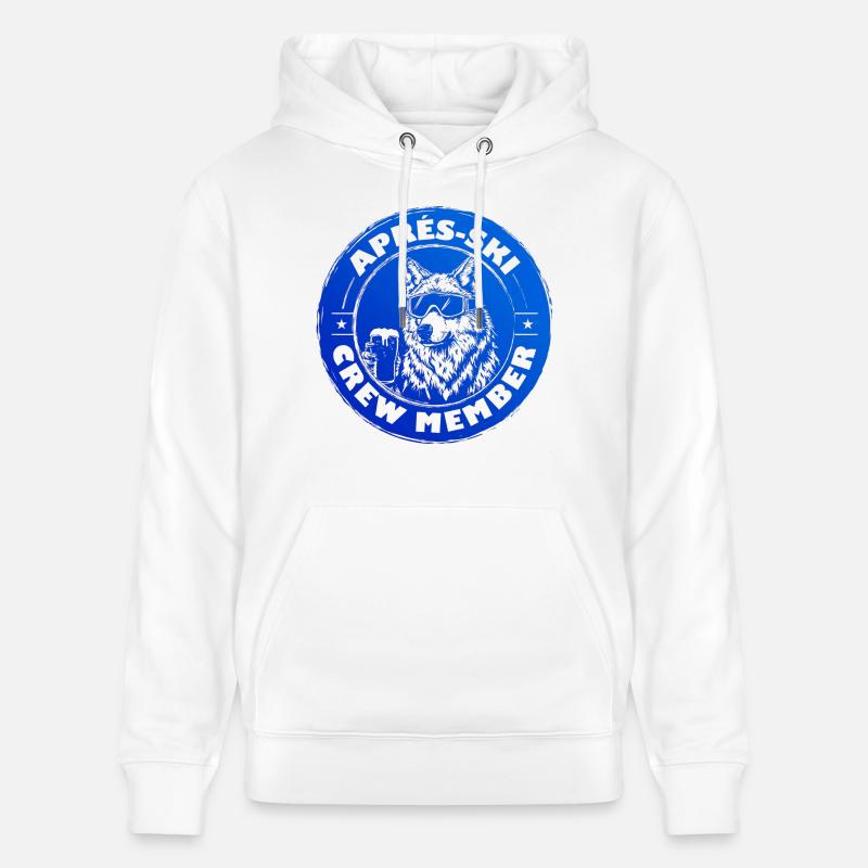 L’équipe d’après-ski Wolf dit - Sweat à capuche bio CRUISER Stanley/Stella Unisexe - blanc