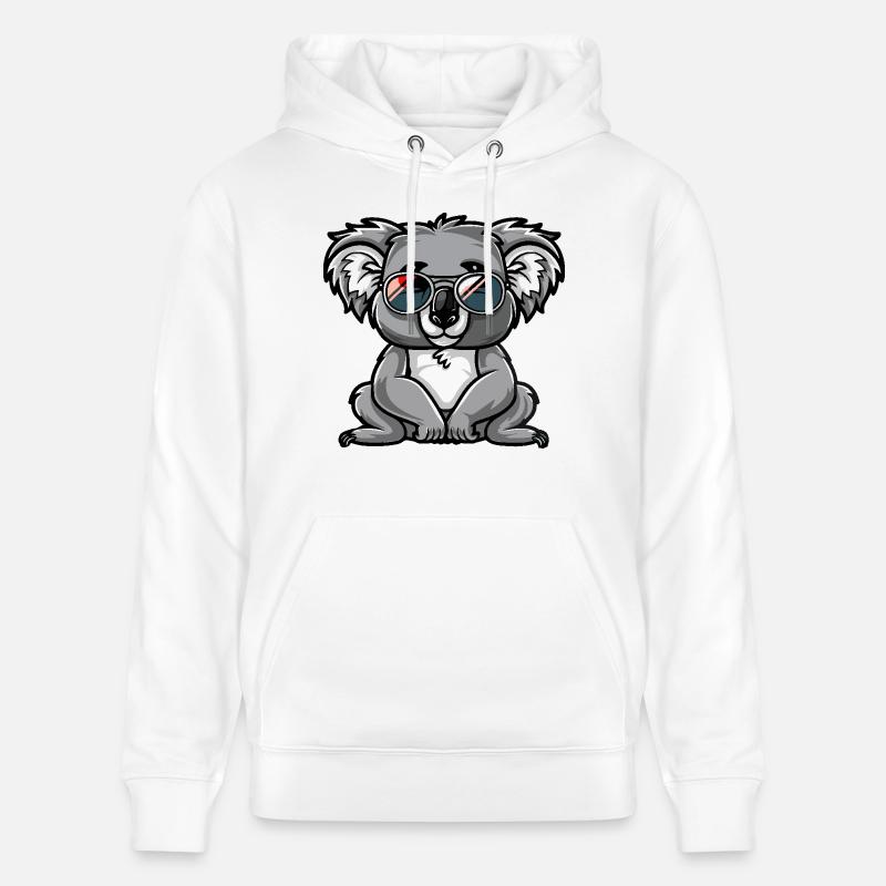 Koala Cool BD - Sweat à capuche bio CRUISER Stanley/Stella Unisexe - blanc