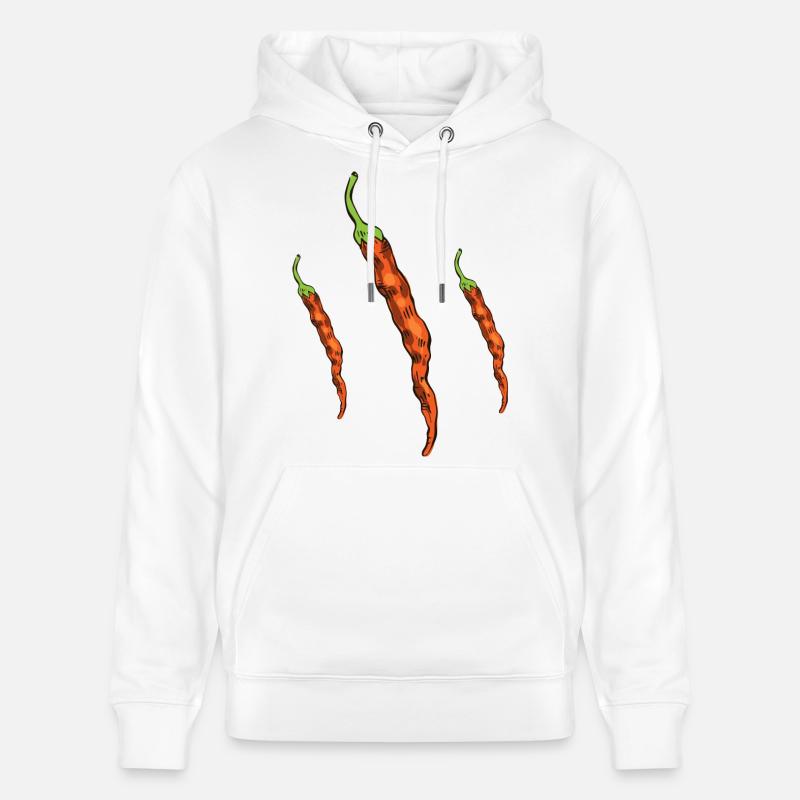 Piments - Sweat à capuche bio CRUISER Stanley/Stella Unisexe - blanc