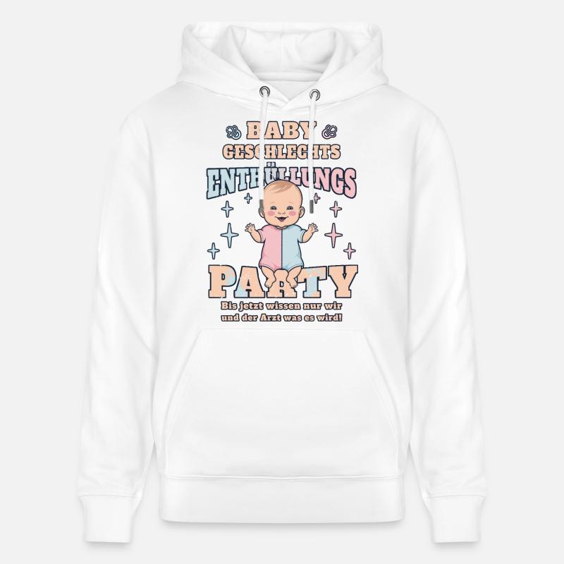 Fête de révélation de bébé - Sweat à capuche bio CRUISER Stanley/Stella Unisexe - blanc