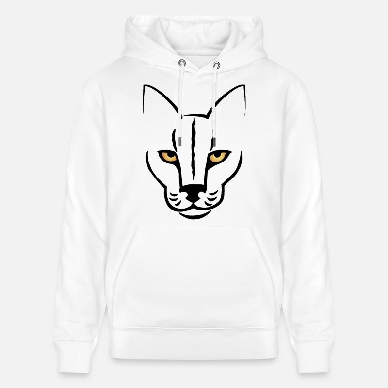 Der Blick der Katze - Stanley/Stella Unisex Bio-Hoodie CRUISER  - Weiß