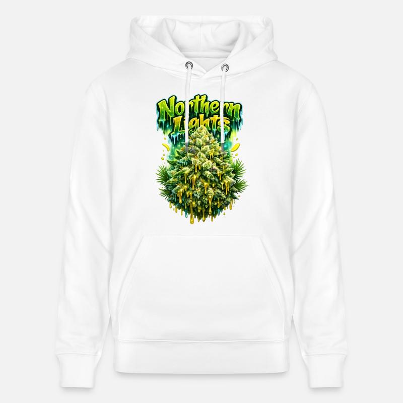 Northern Lights Graffiti Classic Print - Sweat à capuche bio CRUISER Stanley/Stella Unisexe - blanc