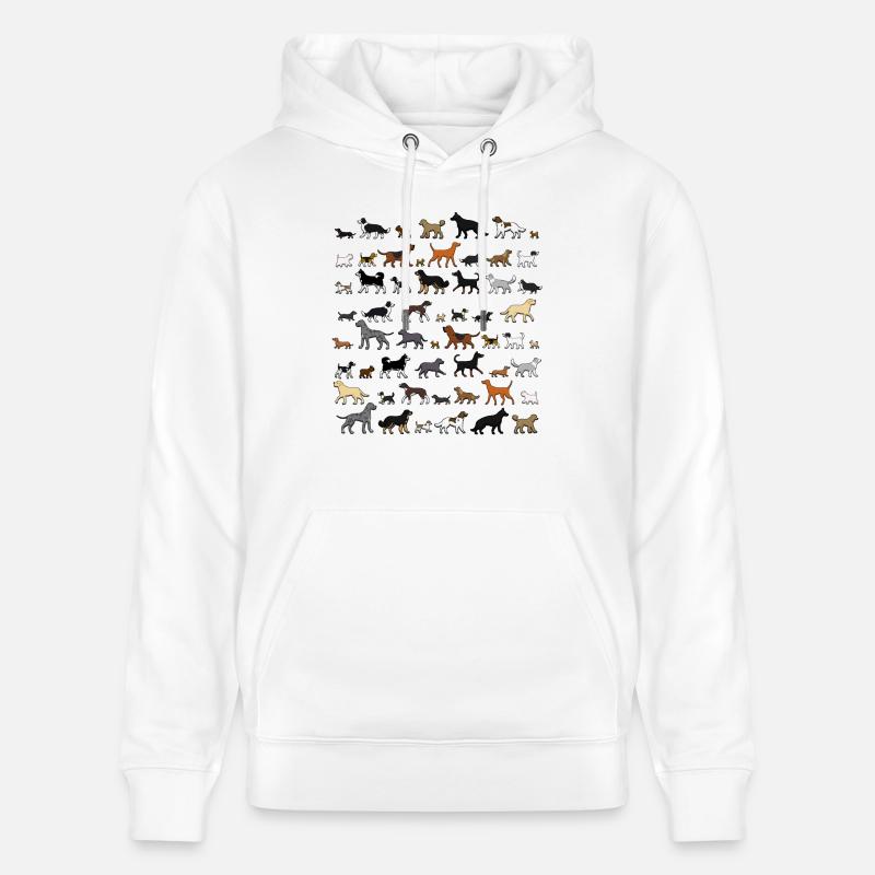 Many dogs go 2 - Sweat à capuche bio CRUISER Stanley/Stella Unisexe - blanc