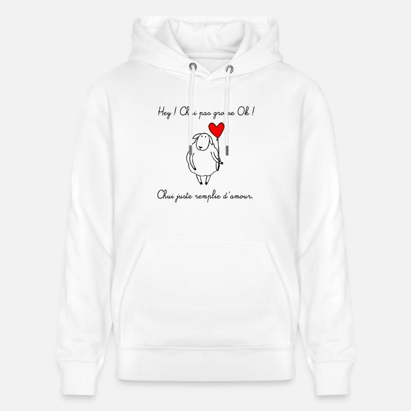 Chui pas grosse ! - Sweat à capuche bio CRUISER Stanley/Stella Unisexe - blanc