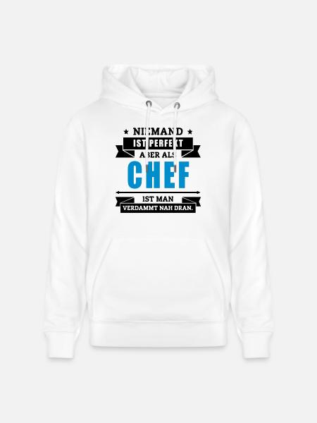 Funshirt Chef - Stanley/Stella Unisex Bio-Hoodie CRUISER  - Weiß