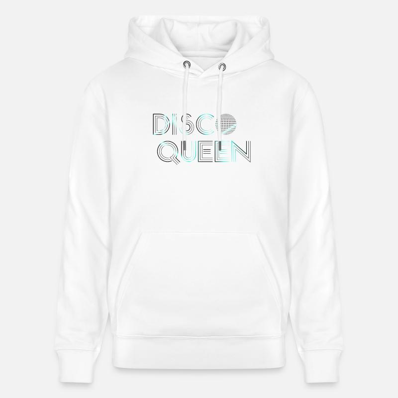 Disco Queen Neon Blue - Stanley/Stella Unisex Bio-Hoodie CRUISER - Weiß