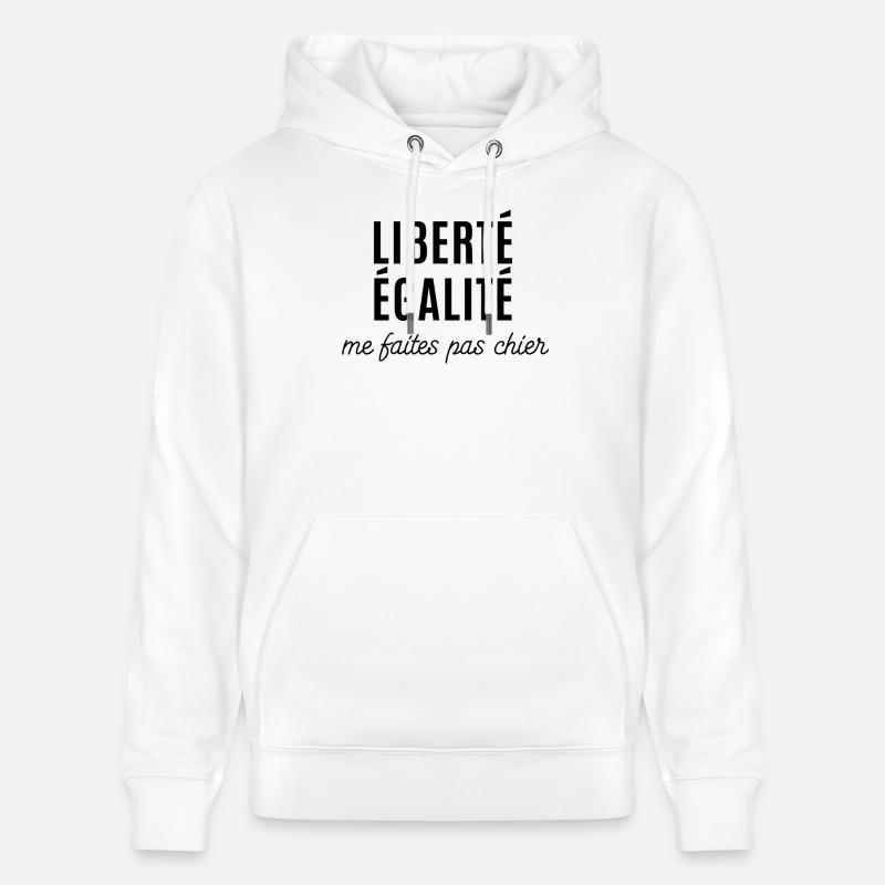me faites pas chier - Sweat à capuche bio CRUISER Stanley/Stella Unisexe - blanc