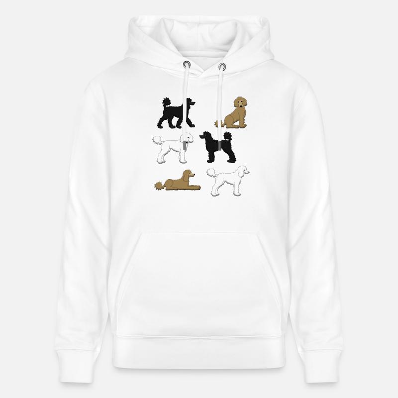Sélection de caniche - Sweat à capuche bio CRUISER Stanley/Stella Unisexe - blanc