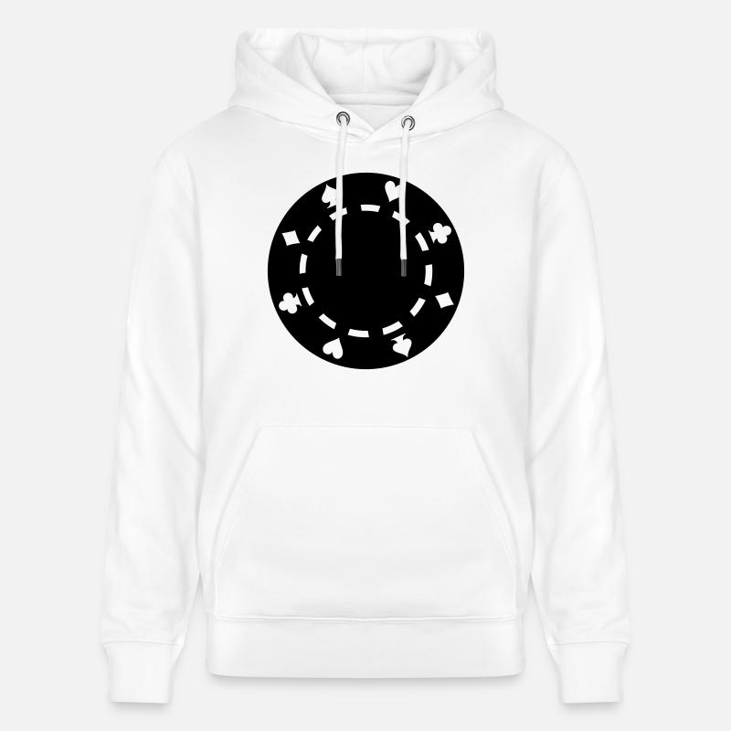 Poker chips - Stanley/Stella Unisex Bio-Hoodie CRUISER  - Weiß