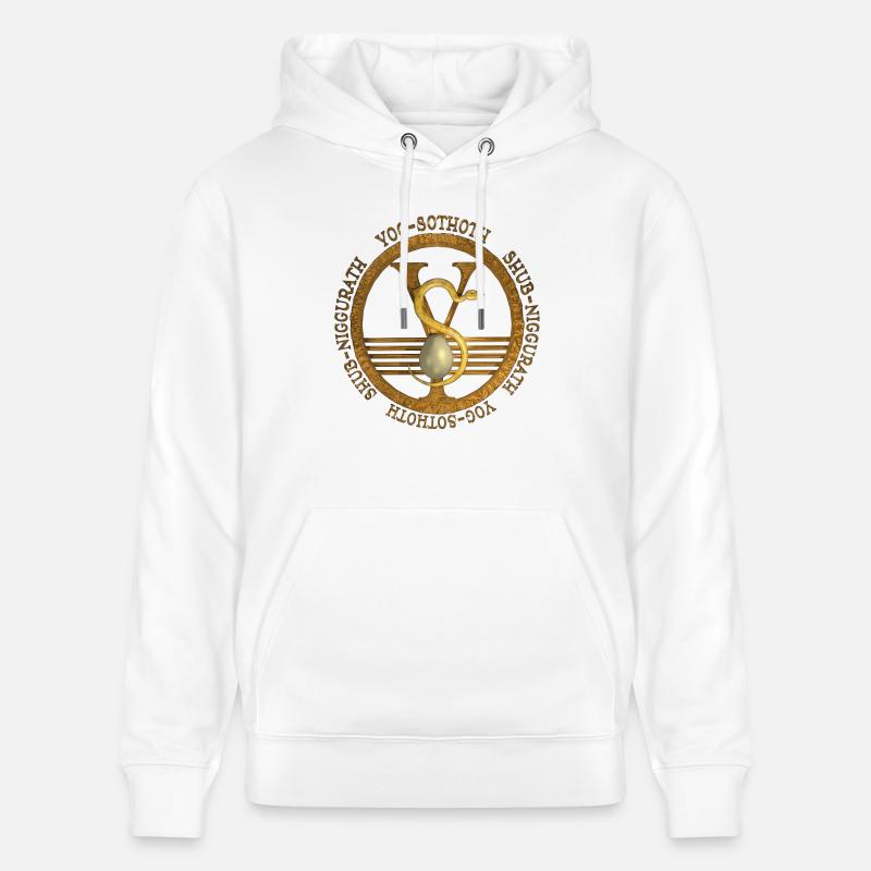 Yog Sothoth Emblem - Sweat à capuche bio CRUISER Stanley/Stella Unisexe - blanc