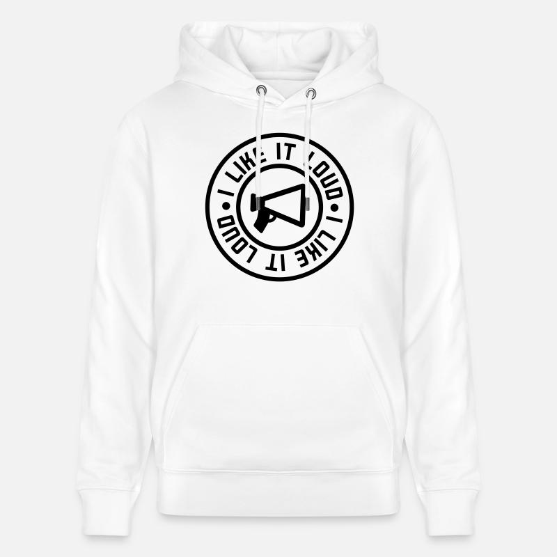 i_like_it_loud - Sweat à capuche bio CRUISER Stanley/Stella Unisexe - blanc