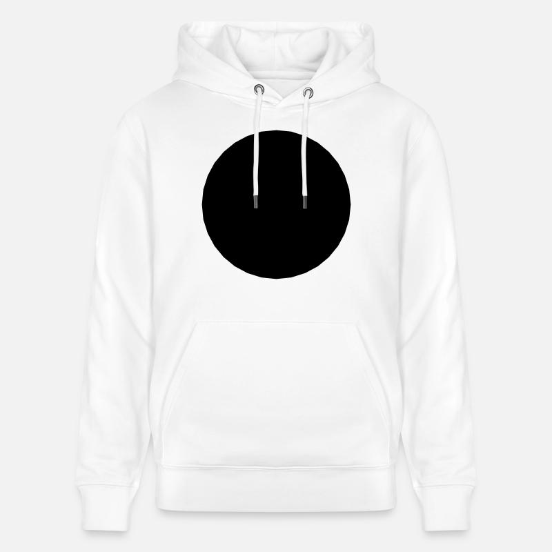 Trou de mathématiques-symbole - cercle noir- - Sweat à capuche bio CRUISER Stanley/Stella Unisexe - blanc