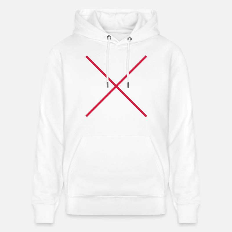 Cross X rayer interdiction - Sweat à capuche bio CRUISER Stanley/Stella Unisexe - blanc