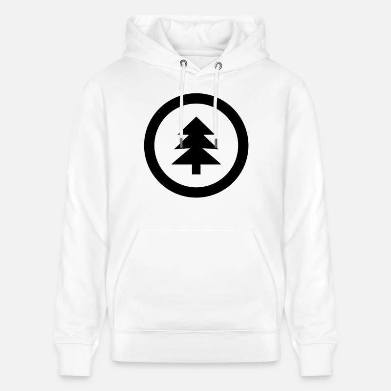 tree icon - Sweat à capuche bio CRUISER Stanley/Stella Unisexe - blanc
