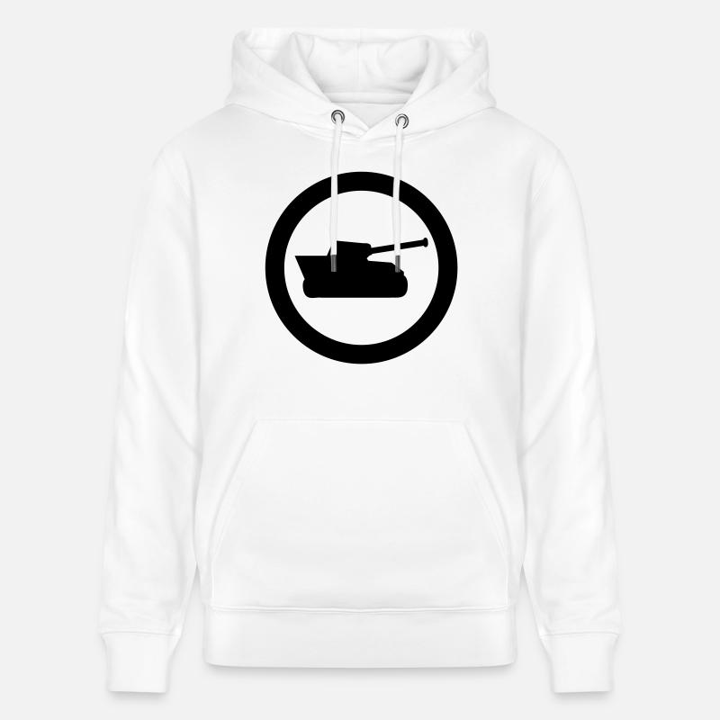panzer icon - Stanley/Stella Unisex Bio-Hoodie CRUISER - Weiß