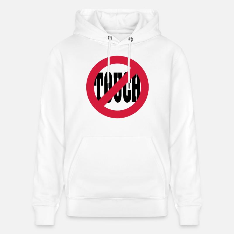 Don´t touch - Stanley/Stella Unisex Bio-Hoodie CRUISER  - Weiß