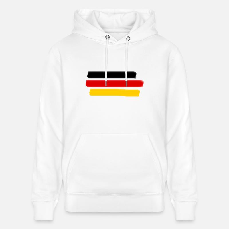 drapeau Allemagne - Sweat à capuche bio CRUISER Stanley/Stella Unisexe - blanc