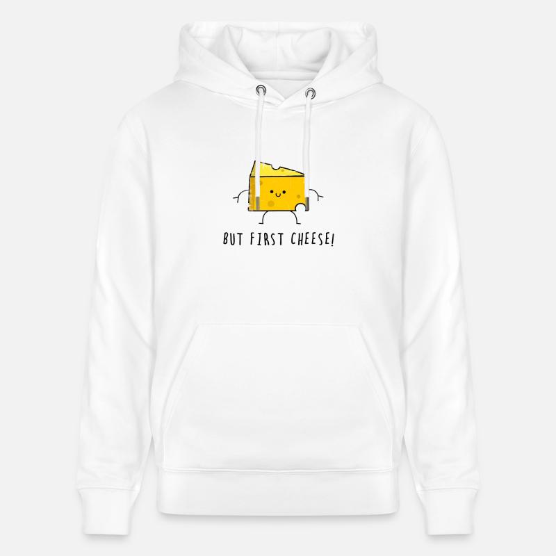 Fromage fromage Gauda - Sweat à capuche bio CRUISER Stanley/Stella Unisexe - blanc