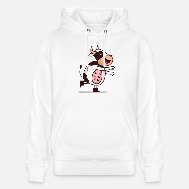 Vaches vache - Sweat à capuche bio CRUISER Stanley/Stella Unisexe - blanc