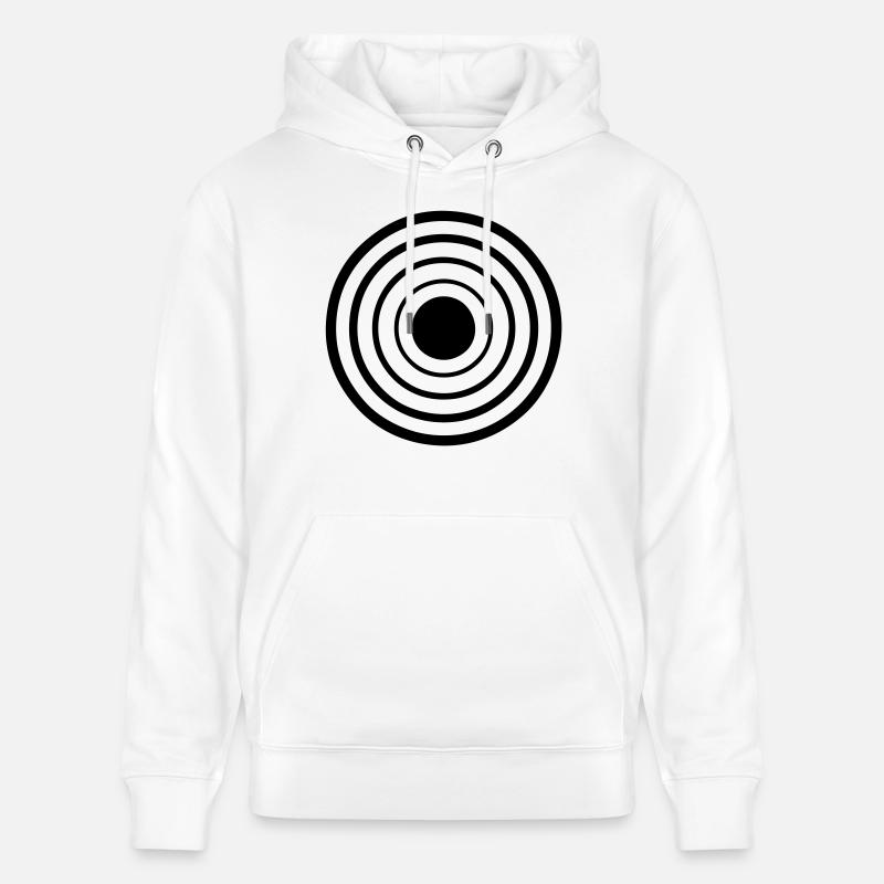 target cible cercle 2106 - Sweat à capuche bio CRUISER Stanley/Stella Unisexe - blanc