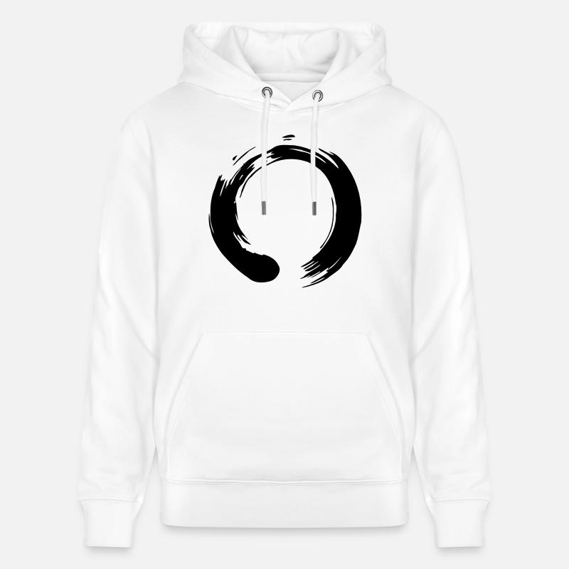 Enso Zen Vector - Sweat à capuche bio CRUISER Stanley/Stella Unisexe - blanc