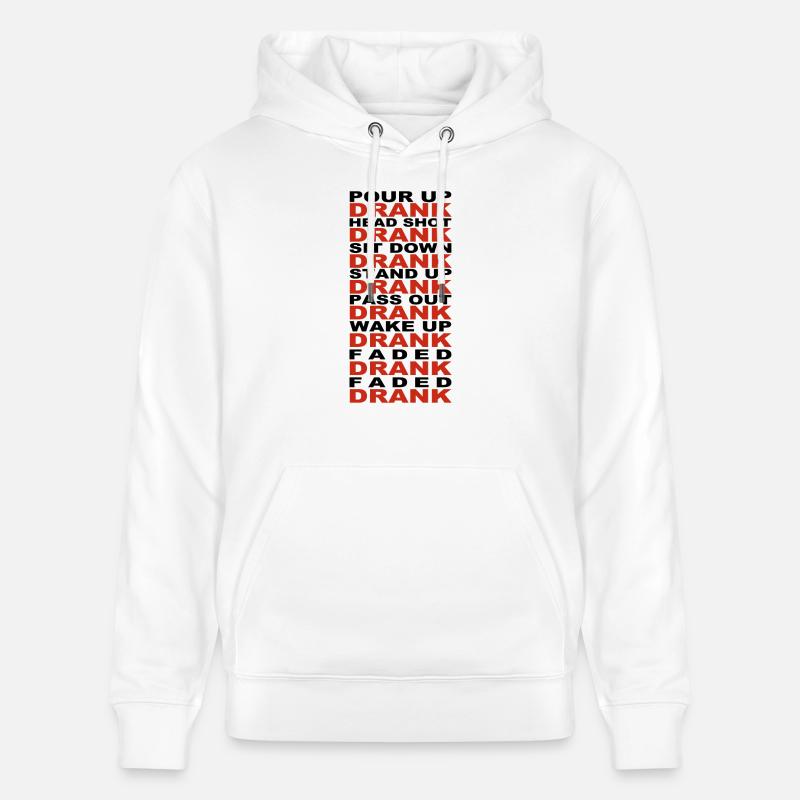 DRANK - Sweat à capuche bio CRUISER Stanley/Stella Unisexe - blanc