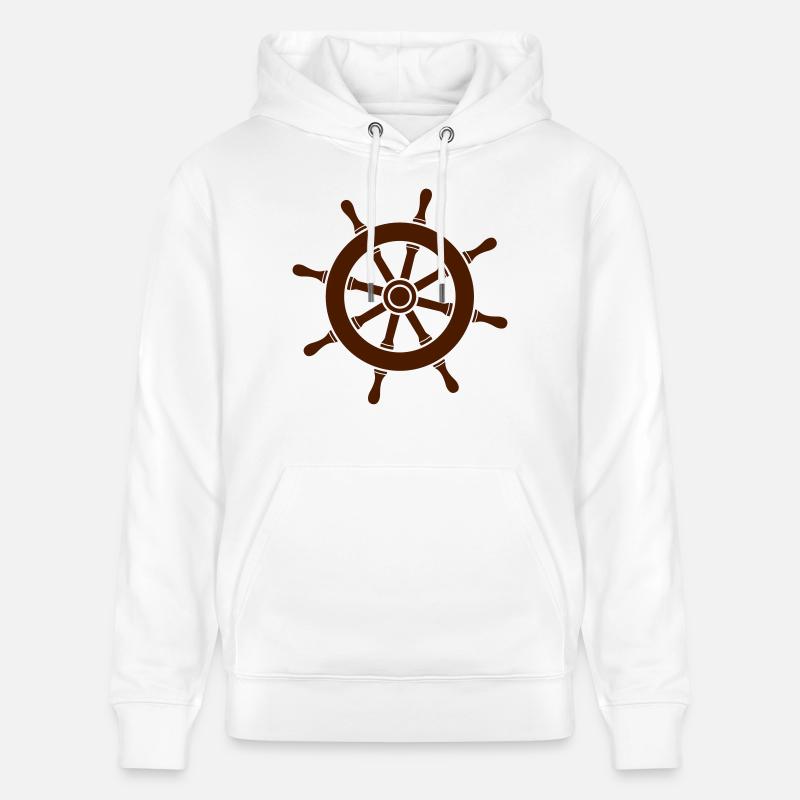 gouvernail de bateau à voile_3_a1 - Sweat à capuche bio CRUISER Stanley/Stella Unisexe - blanc