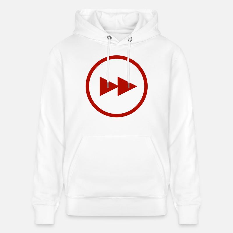 Fast forward red - Stanley/Stella Unisex Bio-Hoodie CRUISER  - Weiß