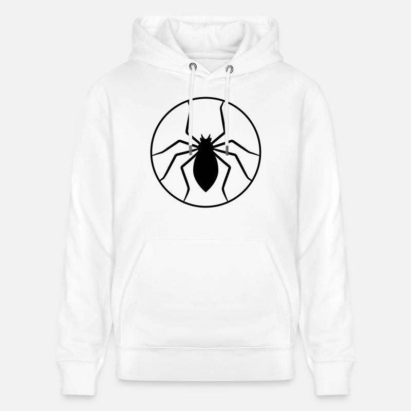Circle Spider Logo Design - Stanley/Stella Unisex Bio-Hoodie CRUISER  - Weiß