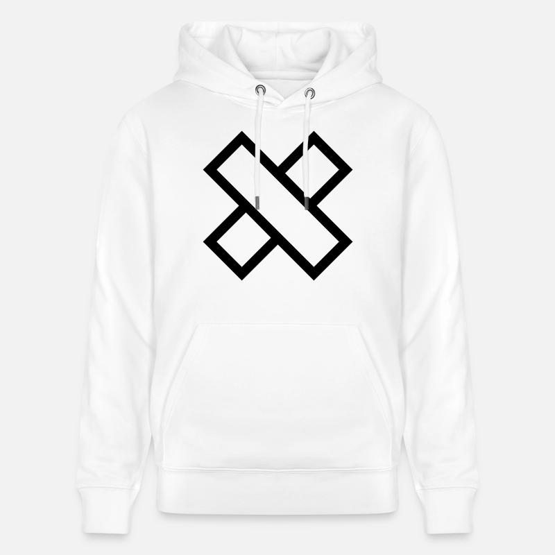 Croix - Sweat à capuche bio CRUISER Stanley/Stella Unisexe - blanc