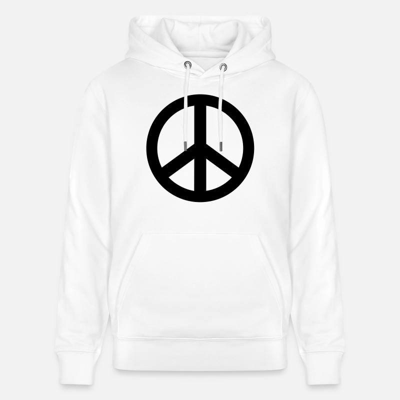 Peace - Sweat à capuche bio CRUISER Stanley/Stella Unisexe - blanc