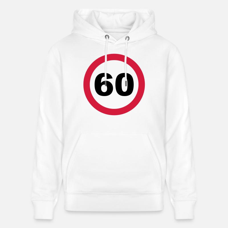 60 Anniversaire - Sweat à capuche bio CRUISER Stanley/Stella Unisexe - blanc
