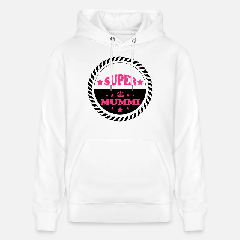 Super mummi - Sweat à capuche bio CRUISER Stanley/Stella Unisexe - blanc