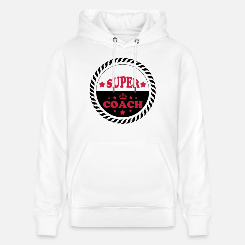 Super coach - Sweat à capuche bio CRUISER Stanley/Stella Unisexe - blanc