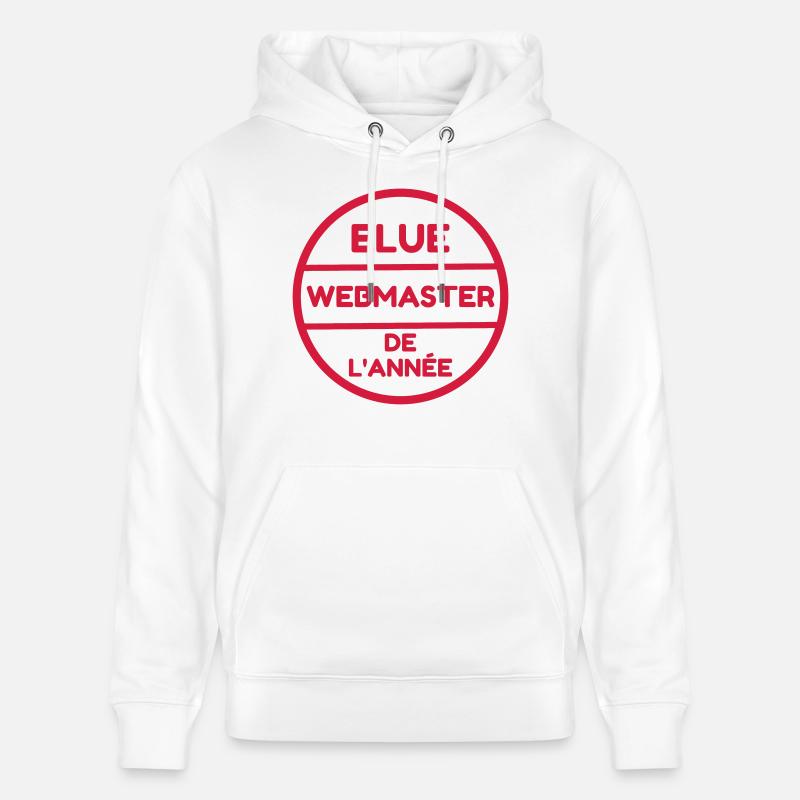Webmaster Internet Web Geek Website - Sweat à capuche bio CRUISER Stanley/Stella Unisexe - blanc