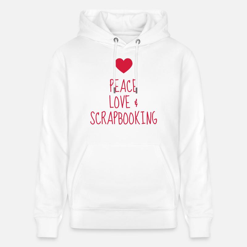 Scrapbooking / Scraper / Scrapeuse / Scrapeur - Sweat à capuche bio CRUISER Stanley/Stella Unisexe - blanc