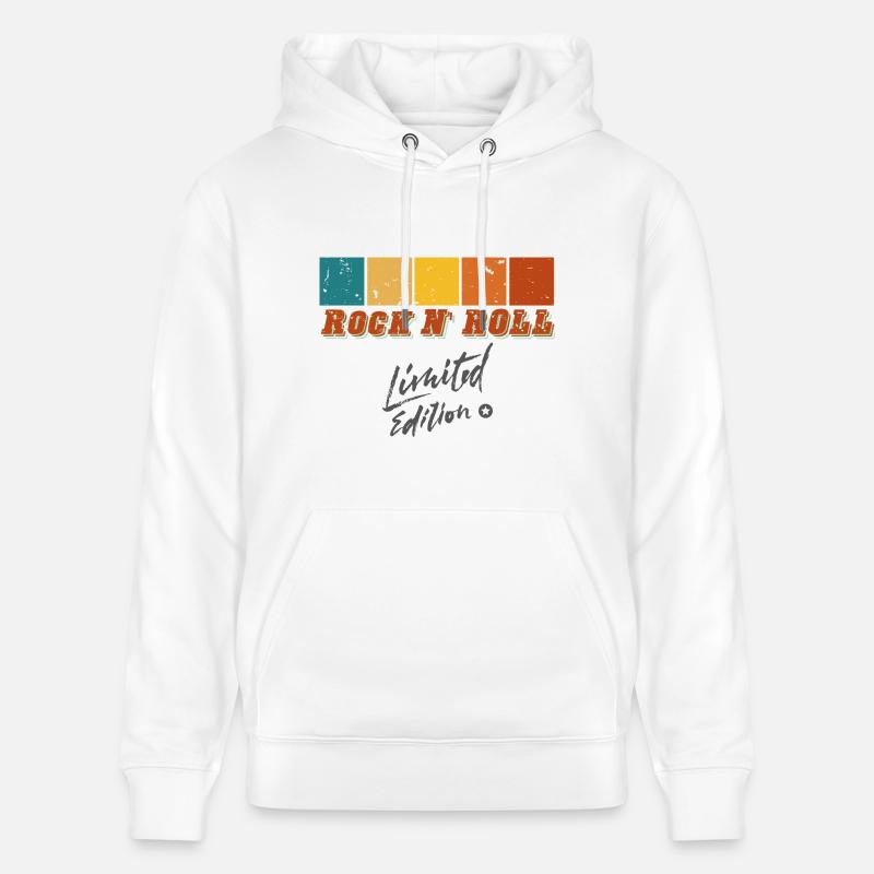 Rock N’Roll « Edition Limitée » - Sweat à capuche bio CRUISER Stanley/Stella Unisexe - blanc