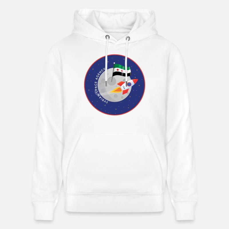 Agence spatiale syrienne - Sweat à capuche bio CRUISER Stanley/Stella Unisexe - blanc