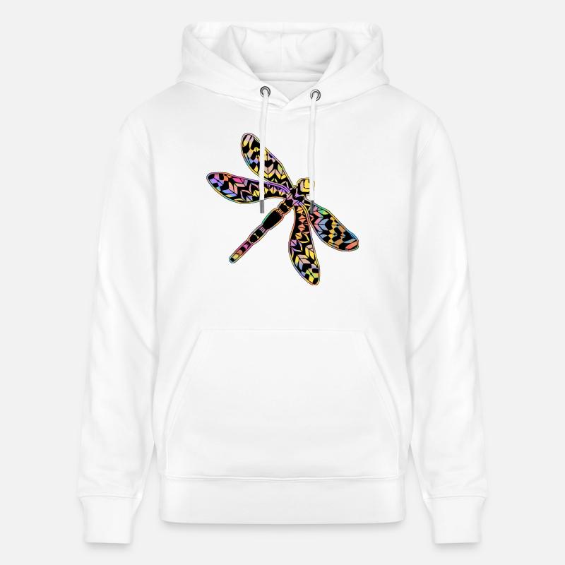 Libellule - Sweat à capuche bio CRUISER Stanley/Stella Unisexe - blanc