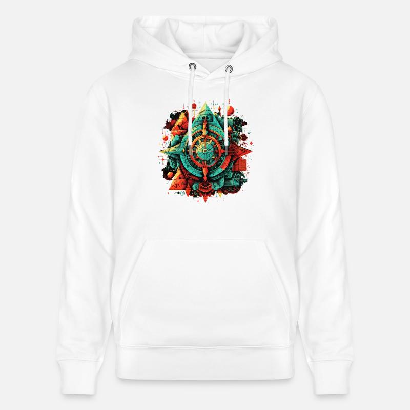 Belle construction architecturale mathématique - Sweat à capuche bio CRUISER Stanley/Stella Unisexe - blanc