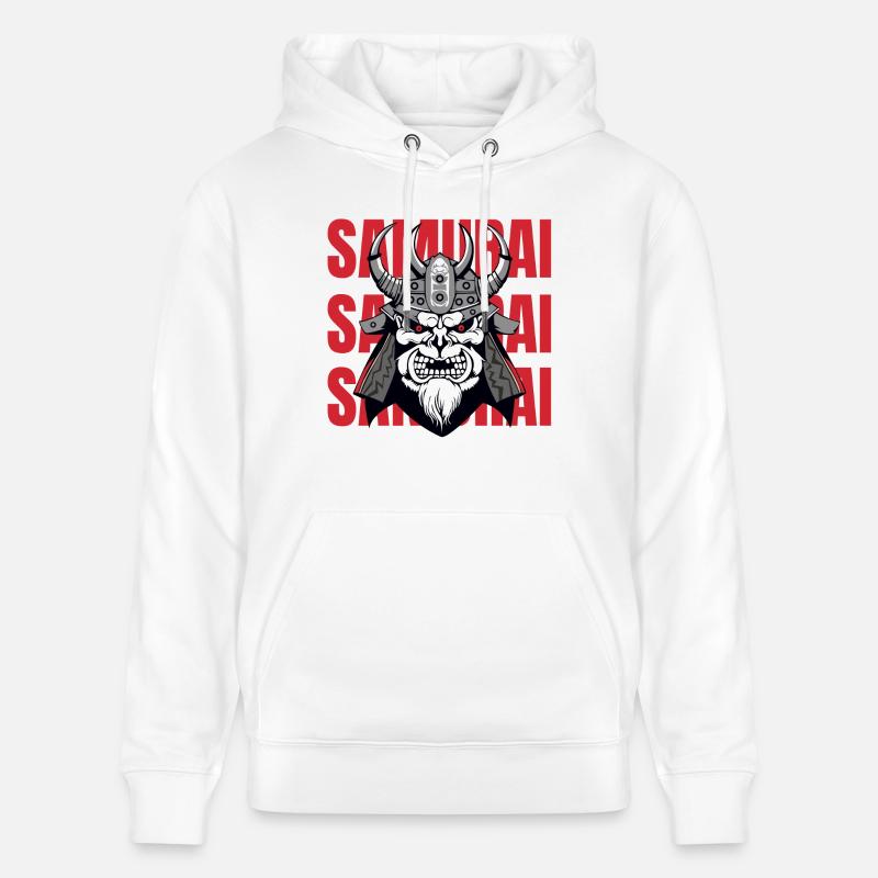 Samouraï - Sweat à capuche bio CRUISER Stanley/Stella Unisexe - blanc