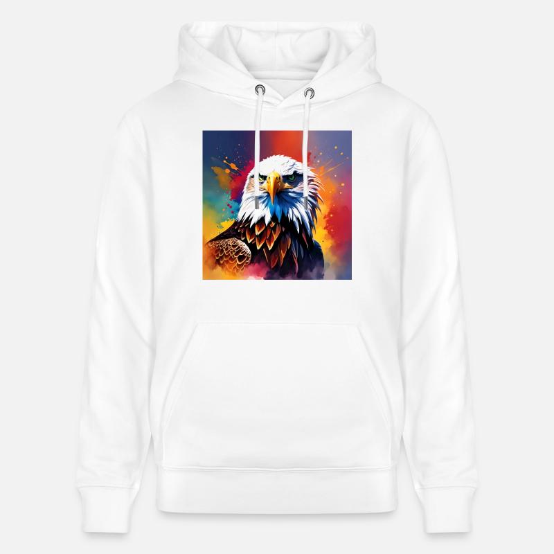 Couleur aigle - Sweat à capuche bio CRUISER Stanley/Stella Unisexe - blanc