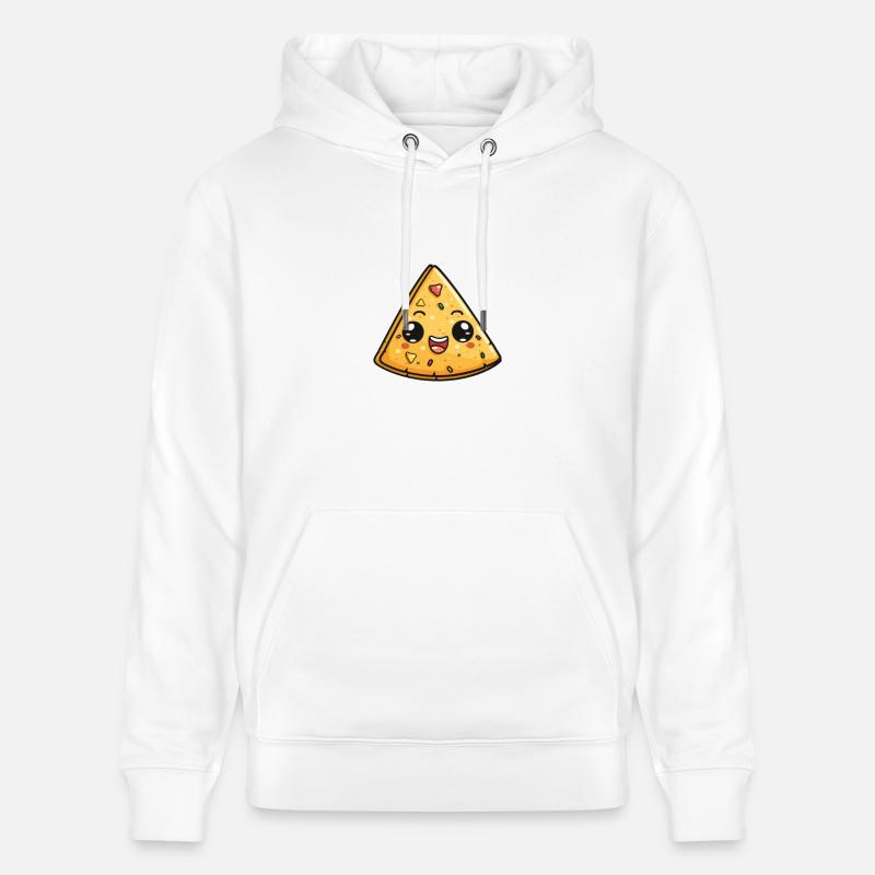 Lächelnder Nacho Chip - Stanley/Stella Unisex Bio-Hoodie CRUISER - Weiß