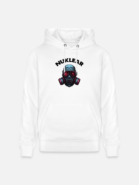 Gas mask - Stanley/Stella CRUISER Unisex Organic Hoodie - white