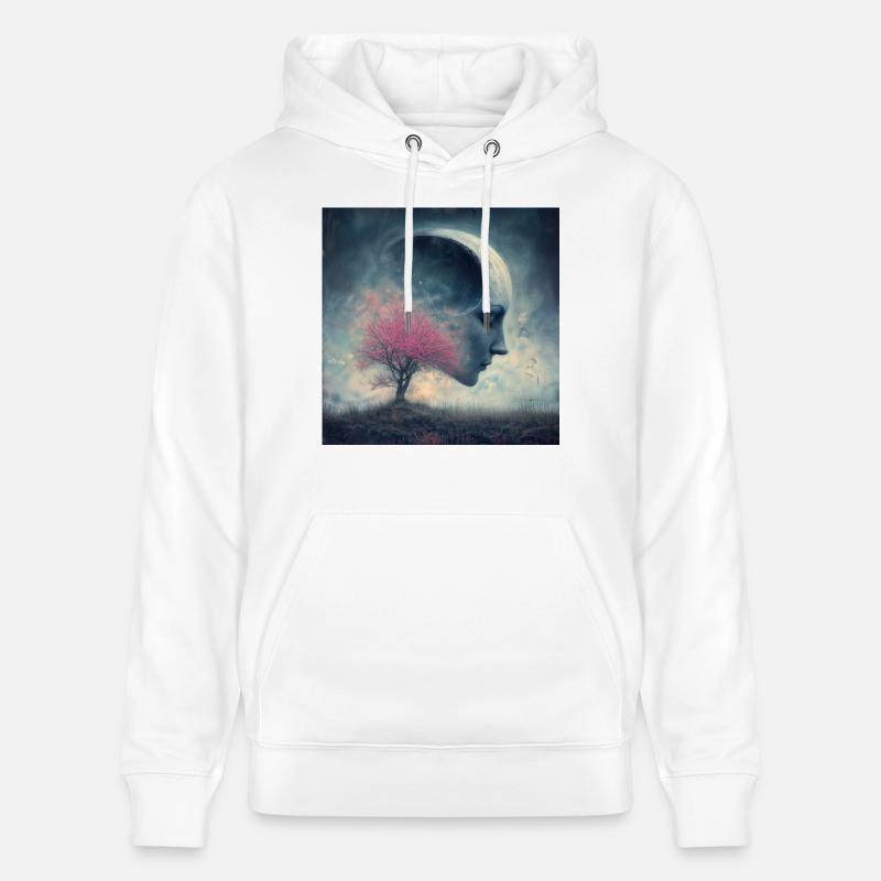 Tranquillité d’ - Sweat à capuche bio CRUISER Stanley/Stella Unisexe - blanc