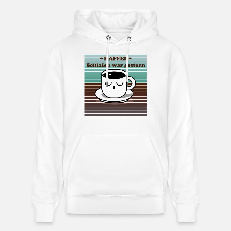 Conception de bouillon fatigué - Sweat à capuche bio CRUISER Stanley/Stella Unisexe - blanc