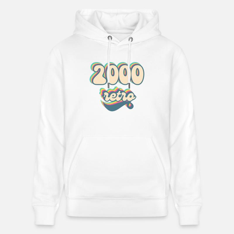 2000 retro idée cadeau - Sweat à capuche bio CRUISER Stanley/Stella Unisexe - blanc